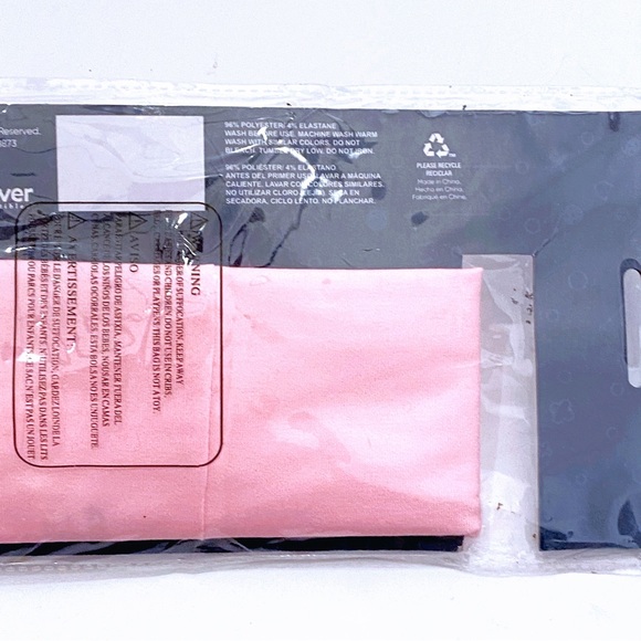 FOCO Solid Pastel Pink Gaiter Scarf Headband Hair Cover PPE - Picture 2 of 6